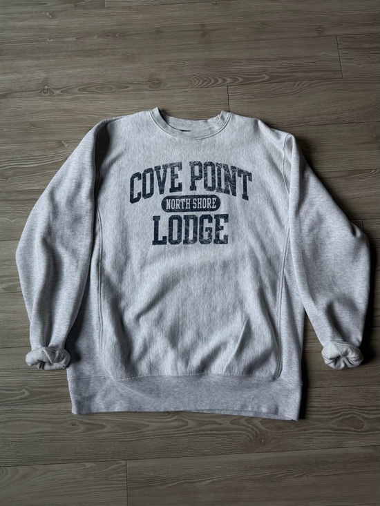 Top of the World Other - North MN Grey Crewneck Sweatshirt with Navy Print